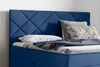 99rooms Pietro Boxspringbett 140x200 cm Velours MONOLITH Dunkelblau Bild 2