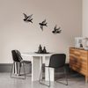 dekoratives Wandaccessoire aus Metall, 'Mountain', Schwarz Bild 2