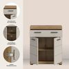 welltime Unterschrank SIENA, Breite 74cm, 2 Tür, 1 Schubkasten, 2 Fächer, MDF-Front (TOPSELLER) in verschiedenen Farben erhältlich, Badmöbel, Badschrank, Kommode, Bad Bild 3