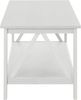 loft24 Couchtisch Tulle, Wohnzimmertisch rechteckig, Kiefer weiß, Landhausstil, Breite 112 cm Bild 2