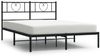 vidaXL Bettgestell mit Kopfteil Metall Schwarz 160x200 cm 355466 Bild 2