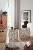 Beistelltisch 2er Set Aluminium Silber Rund Modern Wohnzimmer Bild 5