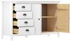 vidaXL Sideboard Hill Range Weiß 130×40×80cm Kiefer Massivholz [288932] Bild 3