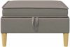 vidaXL Sofa-Hocker mit Stauraum Taupe Stoff 42027128 Bild 4