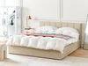 Bett mit Stauraum DREUX 160 x 200 cm Stoff Beige Bild 3