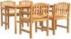 vidaXL 5-tlg. Garten-Essgruppe Massivholz Teak 3157927 Bild 2