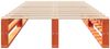 vidaXL Massivholzbett ohne Matratze Wachsbraun 90x200 Kiefernholz 850835 Bild 4