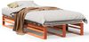 vidaXL Massivholzbett ohne Matratze Wachsbraun 90x200 Kiefernholz 850835 Bild 2