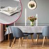 DecoHomeTextil Heimtextilmanufaktur Tischdecke Kringel Circle Tafeldecke Ornamente Damast Tischdecke Bild 2