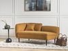 Linksseitige Chaiselongue CHEVANNES Bouclé Senfgelb Bild 3