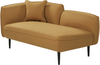 Linksseitige Chaiselongue CHEVANNES Bouclé Senfgelb Bild 5