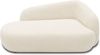 DOMO. collection Recamiere 700013, Liege mit Zierkissen, oval, Füße mit Filzgleitern, Chaiselongue, Sofa, Polstergarnitur, 183 x 105 x 75 (BxTxH), beige Bild 2