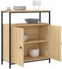 vidaXL Sideboard Sonoma-Eiche 70 x 30 x 80 cm Holzwerkstoff 835530 Bild 4