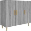 vidaXL Sideboard Grau Sonoma 90 x 34 x 80 cm Holzwerkstoff [817460] Bild 2