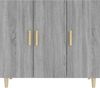 vidaXL Sideboard Grau Sonoma 90 x 34 x 80 cm Holzwerkstoff [817460] Bild 3