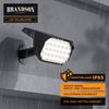 Brandson LED Gartenstrahler Solar Erdspießleuchte, Akku Gartenleuchte, Solarspotlight Wandmontage, Ein-/Ausschalter, mehrere Helligkeitsstufen, LED fest integriert, Warmweiß, Solarstrahler 80 Lumen, Solarleuchte warnweiß, für Garten, Balkon IP65 Bild 4
