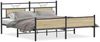 vidaXL Metallbett ohne Matratze Sonoma-Eiche 160x200 cm 3325124 Bild 2