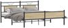 vidaXL Metallbett ohne Matratze Sonoma-Eiche 160x200 cm 3325124 Bild 3