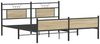 vidaXL Metallbett ohne Matratze Sonoma-Eiche 160x200 cm 3325124 Bild 5