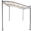 Pavillon Gartenpavillon 2,5x3 m Anbaupavillon Terrasse Pergola Sonnenschutz PU creme Bild 4