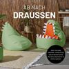 LUMALAND Kindersitzsack-Set "Dino" (2-tlg.) - indoor & outdoor - Pastell Grün Bild 2