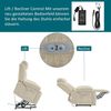 Merax Massagesessel mit 8-Punkt-Massagefunktion, Fernsehsessel mit USB-Anschluss (Chenille-Stoff, 1-St), Relaxsessel mit Heizfunktion & Hebefunktion, Staufach & Seitentaschen Bild 4
