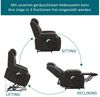 Merax Massagesessel mit 8-Punkt-Massagefunktion, Fernsehsessel mit USB-Anschluss (Chenille-Stoff, 1-St), Relaxsessel mit Heizfunktion & Hebefunktion, Staufach & Seitentaschen Bild 3