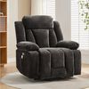 Merax Massagesessel mit 8-Punkt-Massagefunktion, Fernsehsessel mit USB-Anschluss (Chenille-Stoff, 1-St), Relaxsessel mit Heizfunktion & Hebefunktion, Staufach & Seitentaschen Bild 5