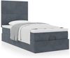 vidaXL Ottoman-Bett mit Matratzen Dunkelgrau 90x200 cm Samt 3313374 Bild 4