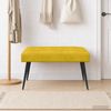 vidaXL Bank mit Knopfheftung Gelb 80 x 40 x 46 cm Samt 42038522 Bild 4