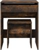 vidaXL Schminktisch mit Hocker Räuchereiche 60x40x113,5 cm 848217 Bild 5