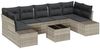 vidaXL Gartensofa-set 8 pcs Hellgrau und Dunkelgrau Poly-Rattan 3355651 Bild 2