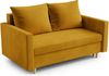 AX LIVING Sofa Modern Shurton 155 cm Honiggelb – Elegante 2-Sitzer Bild 1