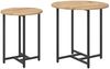 vidaXL Beistelltisch-Set 2 pcs Artisan Eiche und Schwarz 869701 Bild 2
