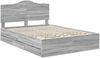 vidaXL Bettrahmen Graues Sonoma 150 x 200 cm Ingenieurs Holz 3413406 Bild 4