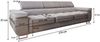 Masseno Sofa MOSINE mit Schlaffunktion, Schlafsofa, Wohnzimmersofa, Couch, Soffa Bild 3