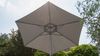Kettler Easy-Allround LED Kurbelschirm 300 cm | rund | Aluminium Silber | 100% Polyester (ca. 220 g/m²) | Öffnung mit Kurbel | Bezug hellgrau meliert Bild 4