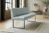 KAWOLA Esszimmerbank ELEEN Leder hellblau 143cm 85 x 69 x 143 cm Bild 5