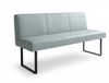 KAWOLA Esszimmerbank ELEEN Leder hellblau 143cm 85 x 69 x 143 cm Bild 3