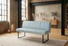 KAWOLA Esszimmerbank ELEEN Leder hellblau 143cm 85 x 69 x 143 cm Bild 2