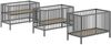 Babybett >Dino< in Buche Anthrazit, Massivholz - 124,4x84,4x65,4cm (BxHxT) Bild 3