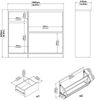 Dmora Schuhschrank Todd, Schuhregal, Mehrzweck-Eingangsgarderobe, Möbel für Schuhe, 109x32 h93 cm, Eiche Bild 3