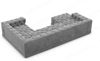Sofa Dreams Wohnlandschaft Designer Stoff Sofa Palma U Form Samtstoff Stoffsofa Bild 3