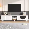 Lowboard, TV-Schrank, Fernsehtisch, Fernsehschrank für Wohnzimmer, matt, stehend Bild 4