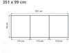 GFP Aluminium Hochbeet KINGSIZE DANIELA - 351 x 99 x 77 cm - Anthrazit, Stecksystem, langlebig Bild 5