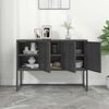 vidaXL Sideboard Anthrazit 105x35x75 cm Stahl 335870 Bild 3