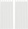 vidaXL Voile Vorhänge mit Schlaufen 2 Stk. Weiß 140x245 cm 4102334 Bild 2