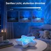 ANYSUN LED-Sternenhimmel Projektor Seestern Sternenprojektor Lampe mit 7 Lichtmodi, stufenlos dimmbar, 1200 mAh Akku, LED fest integriert, USB-C wiederaufladbar Nachtlicht für Kinder Erwachsene, Schlafzimmer Bild 4