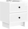 vidaXL Nachttisch Hochglanz Weiß 43 x 34,5 x 47,5 cm Holzwerkstoff 893843 Bild 2