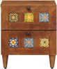 vidaXL Nachttisch 2 pcs Braun 40 x 33 x 46 cm Massivholz Mango 4018223 Bild 4